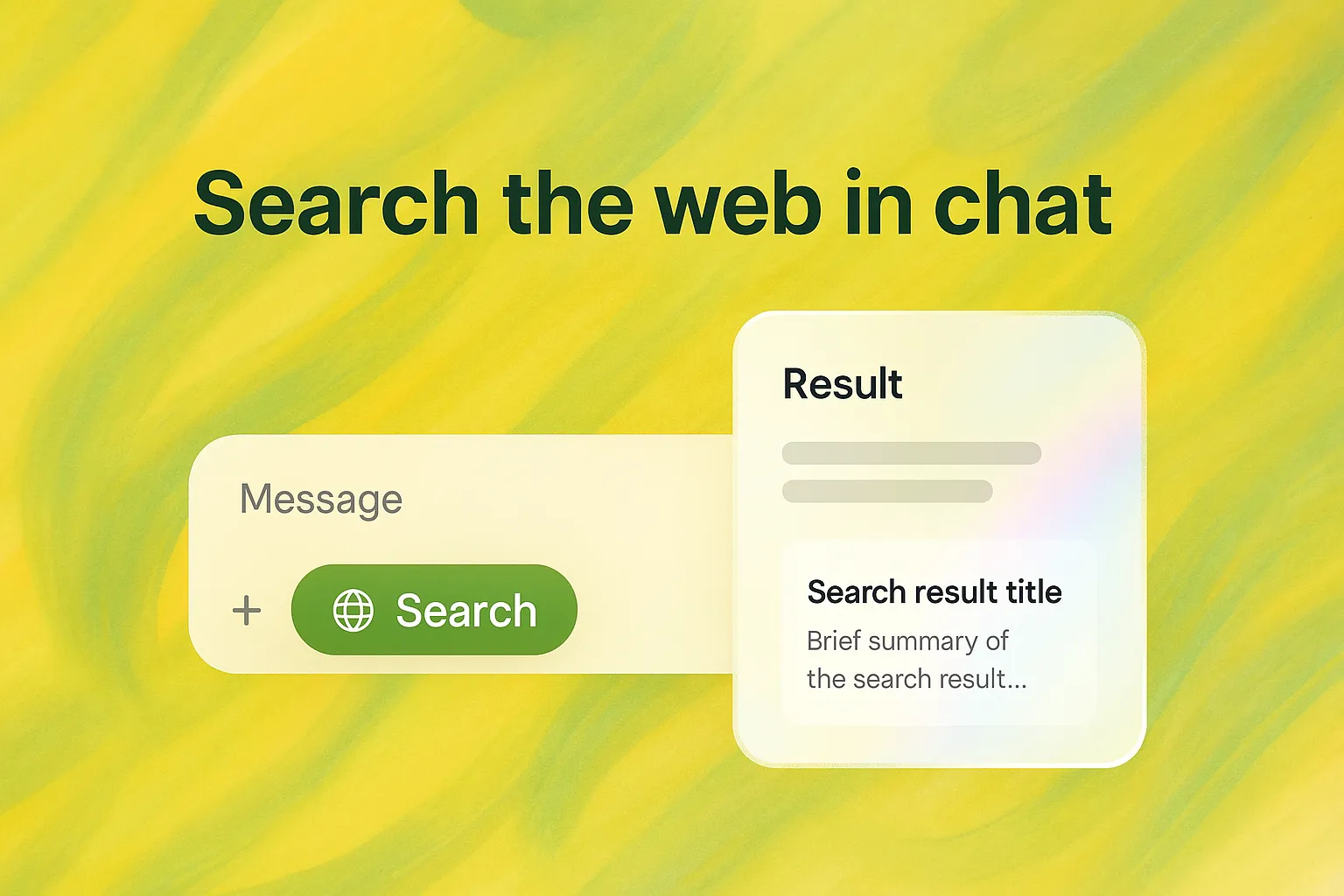 Screenshot for Web search is live.