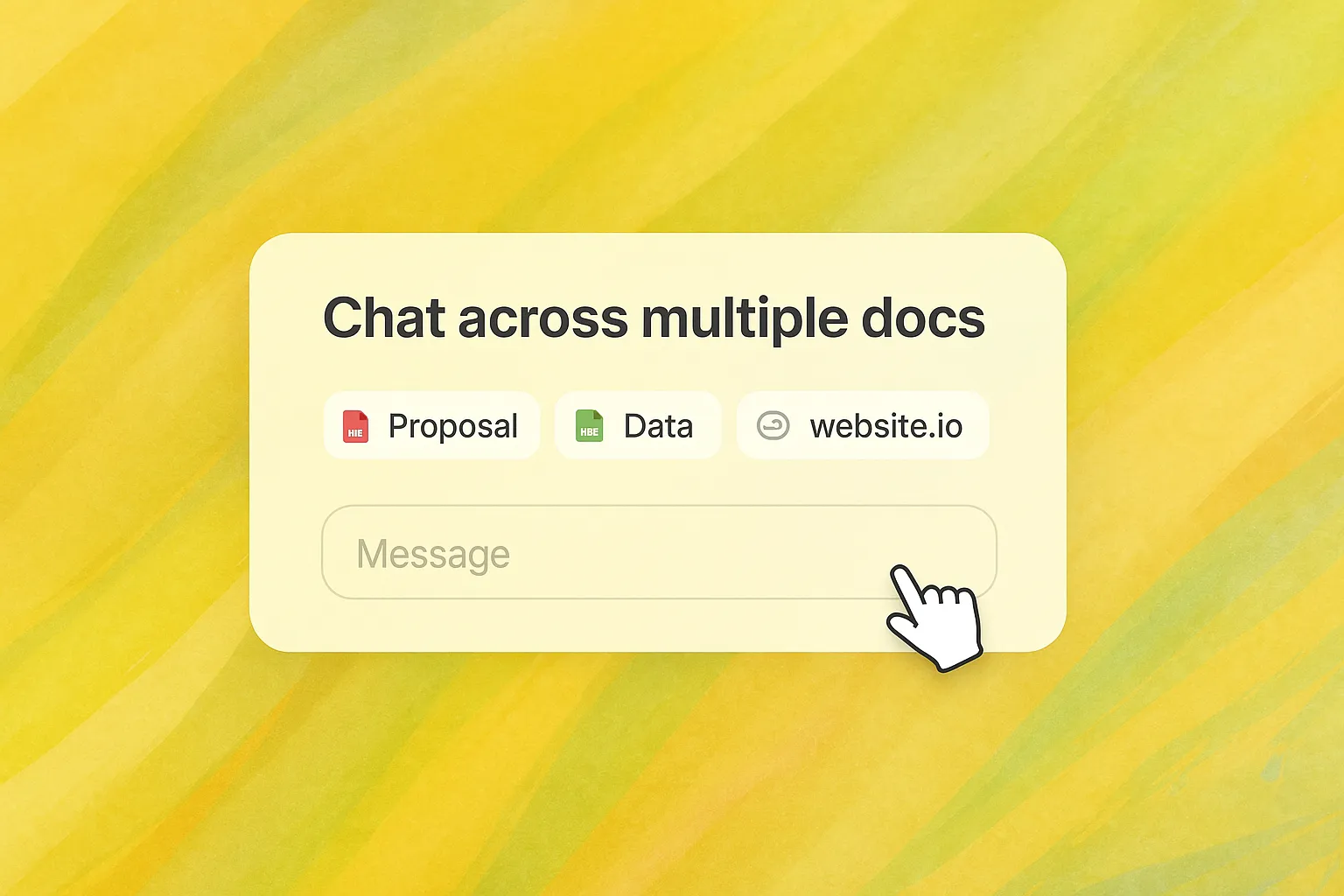 Screenshot for Chat and documents, united.