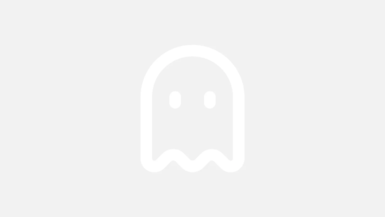 A ghost mark standing for a chat that is never saved.