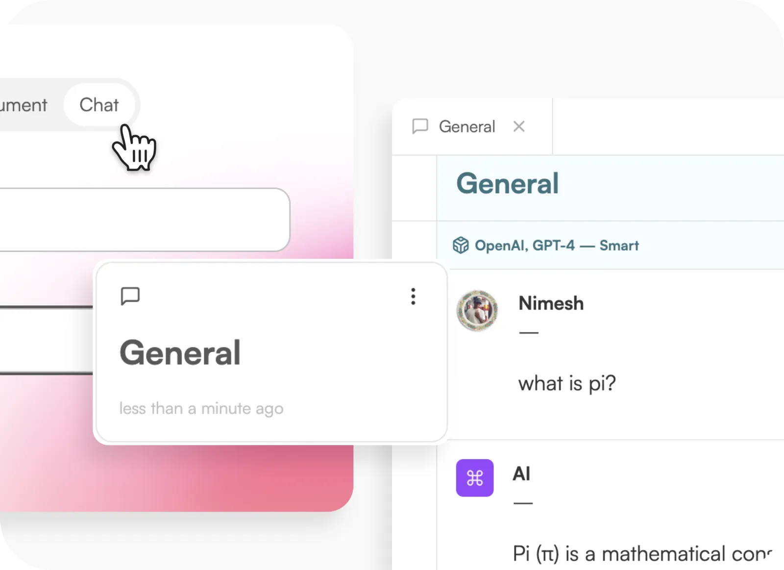 Screenshot for Chat conversations.