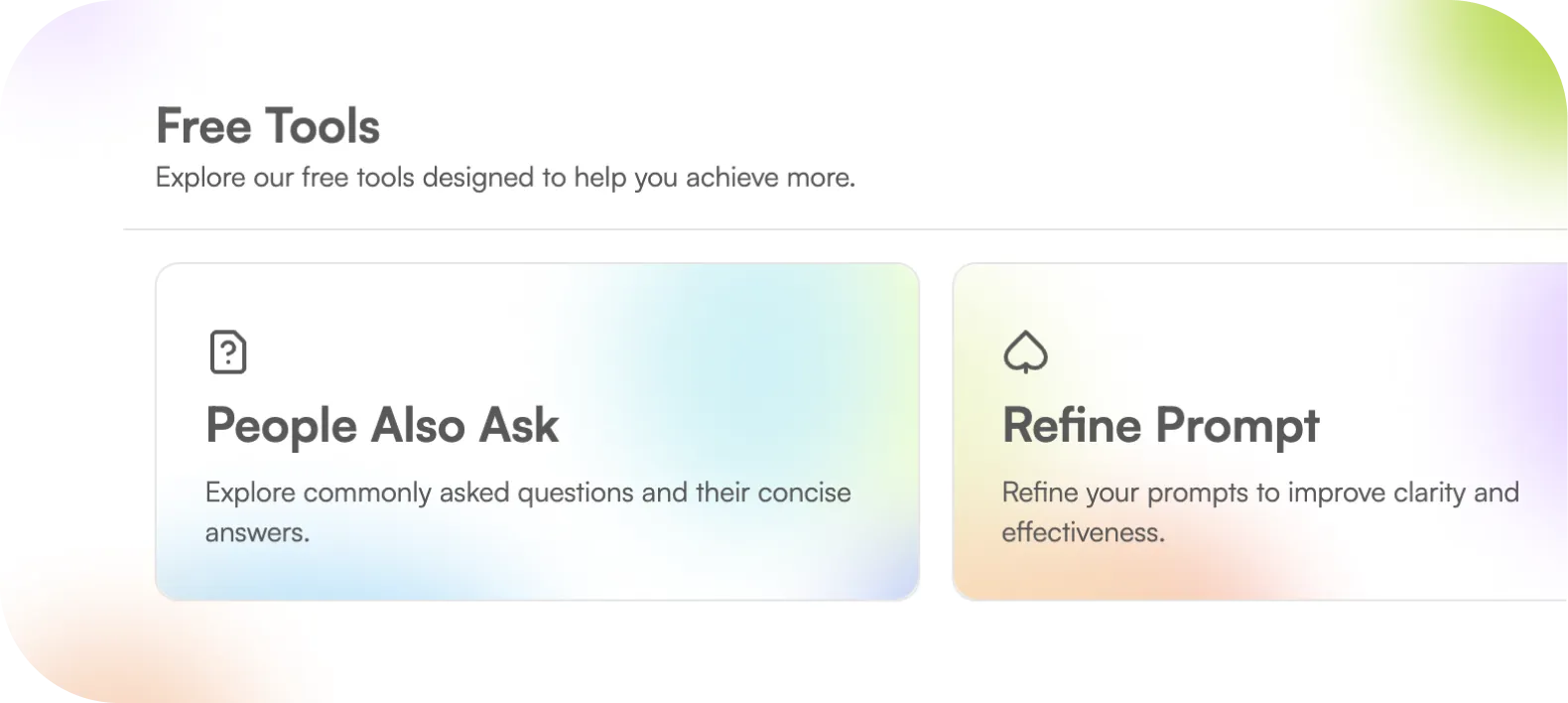 Screenshot for Two free tools for your AI & SEO journey.